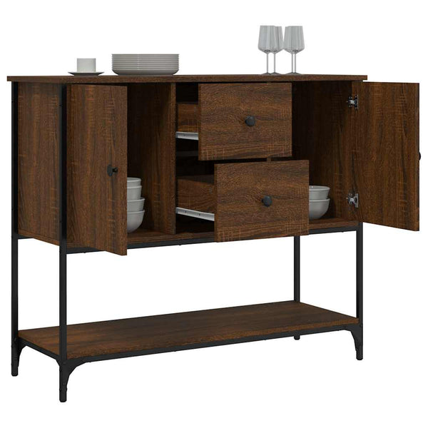 Sideboard Braun Eichen-Optik 100 cm