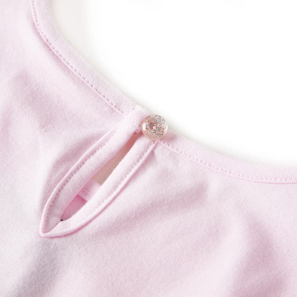 Kinderkleid mit Rüschen Hellrosa 128