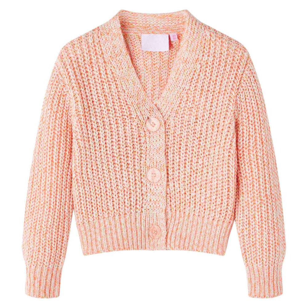 Gilet tricoté pour enfant rose 116