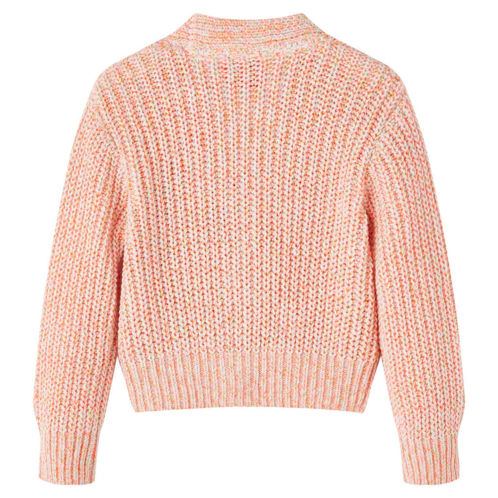 Gilet tricoté pour enfant rose 116
