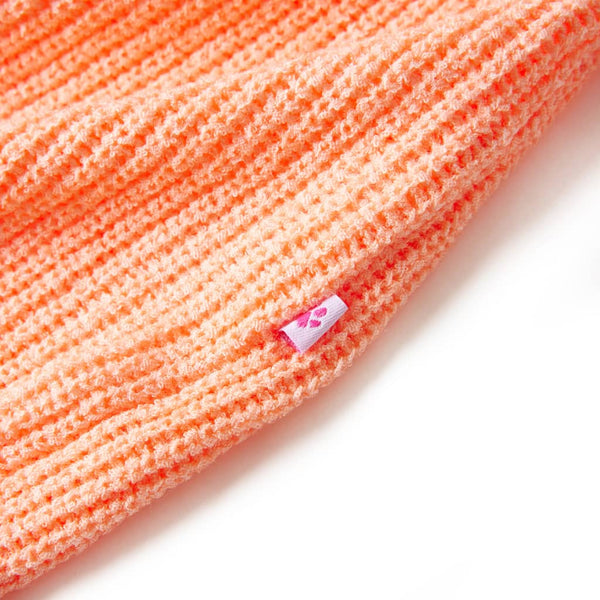 Pull Enfant Tricoté Orange Clair 140