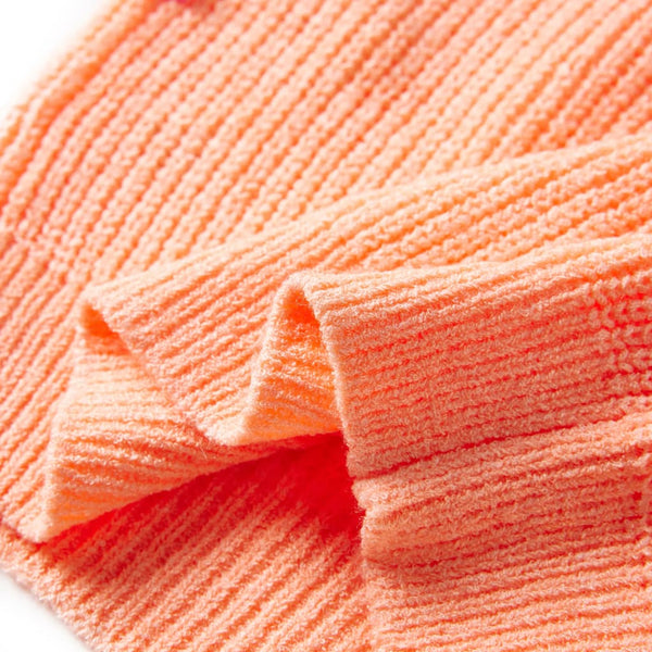 Pull Enfant Tricoté Orange Clair 140
