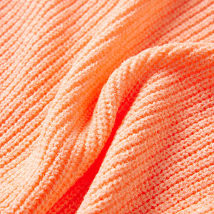 Pull Enfant Tricoté Orange Clair 140