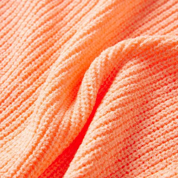 Pull Enfant Tricoté Orange Clair 140