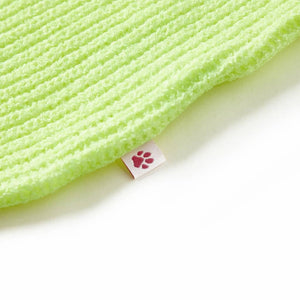 Pull enfant tricoté jaune fluo 128