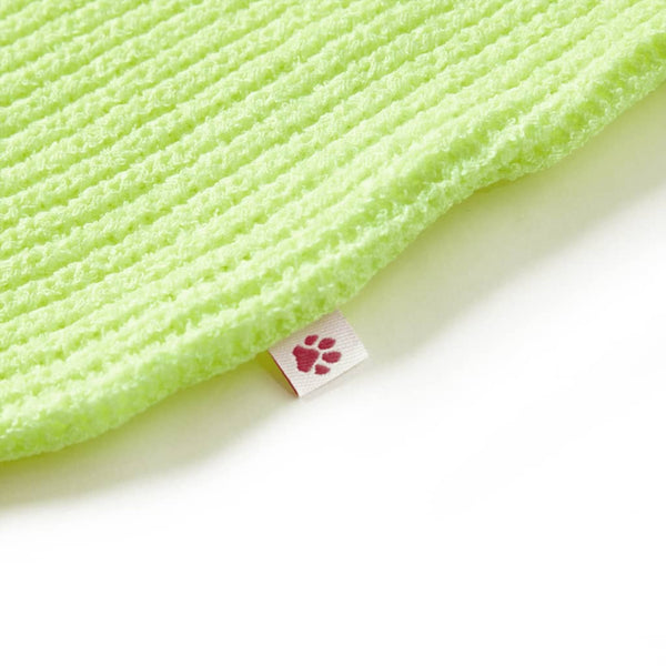 Pull enfant tricoté jaune fluo 140