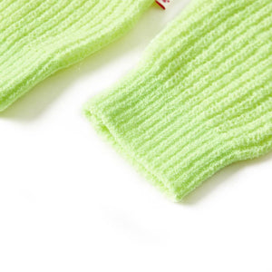 Pull enfant tricoté jaune fluo 140
