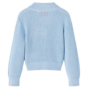 Kinder-Strickjacke Blau 116