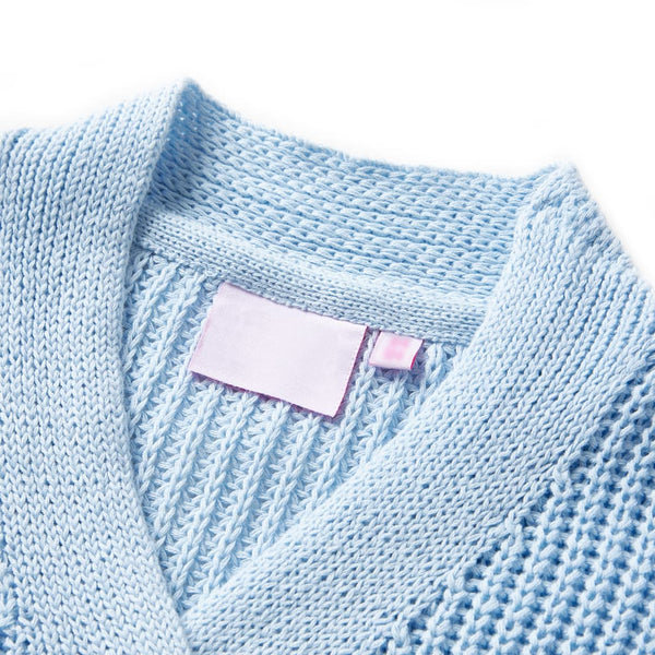 Kinder-Strickjacke Blau 116