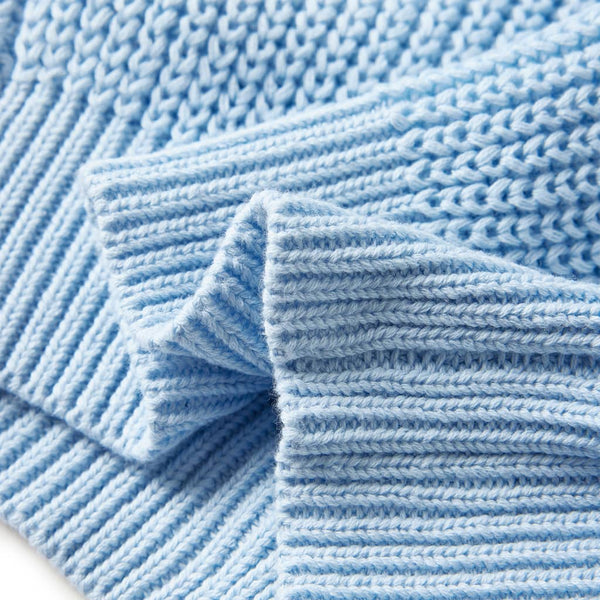 Kinder-Strickjacke Blau 116