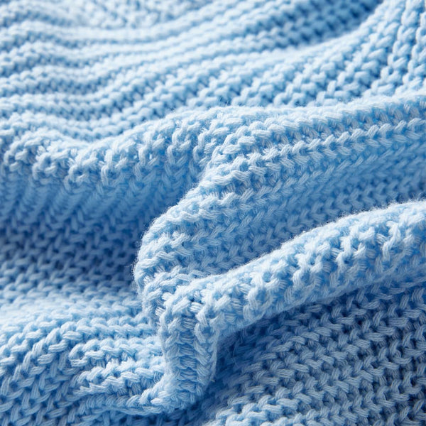 Kinder-Strickjacke Blau 116