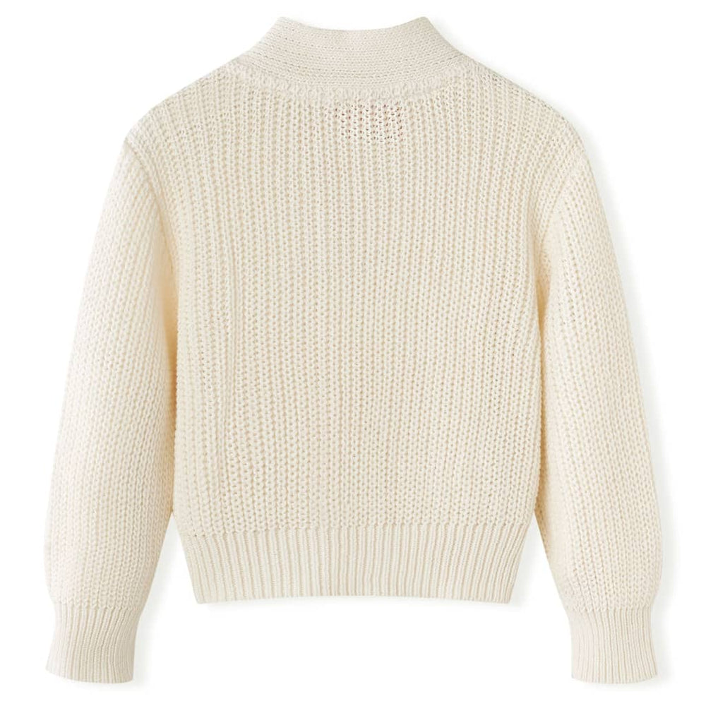 Kinder-Strickjacke Schneeweiß 92