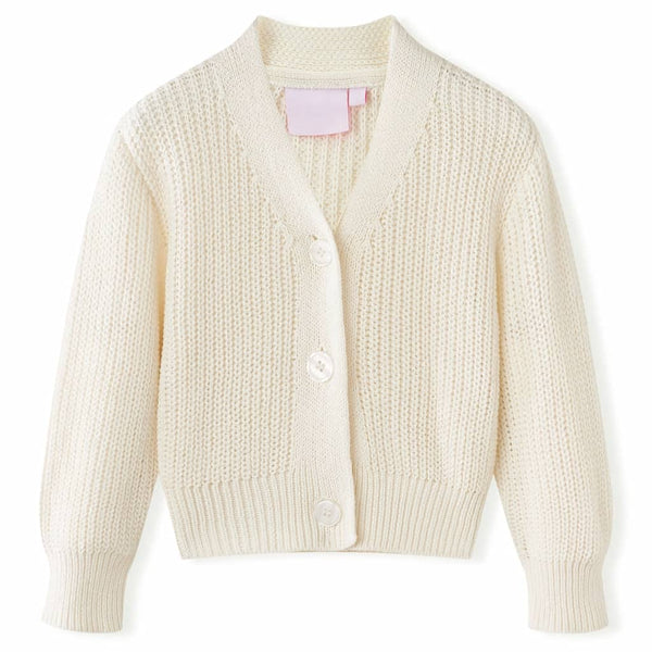 Kinder-Strickjacke Schneeweiß 104