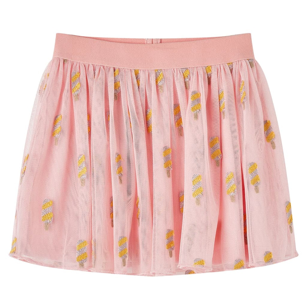 Jupe enfant en tulle rose clair 116