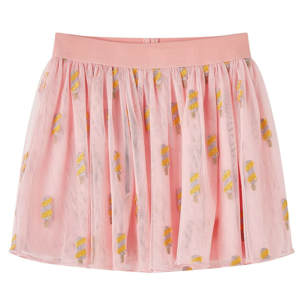 Jupe enfant en tulle rose clair 128
