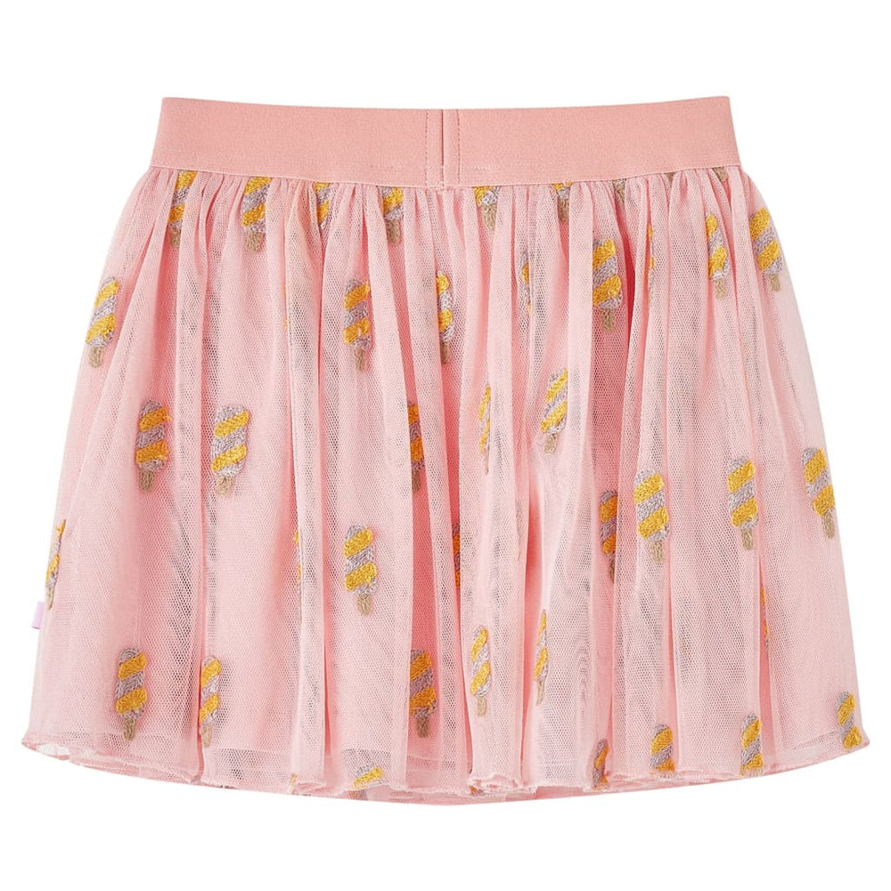 Jupe enfant en tulle rose clair 128