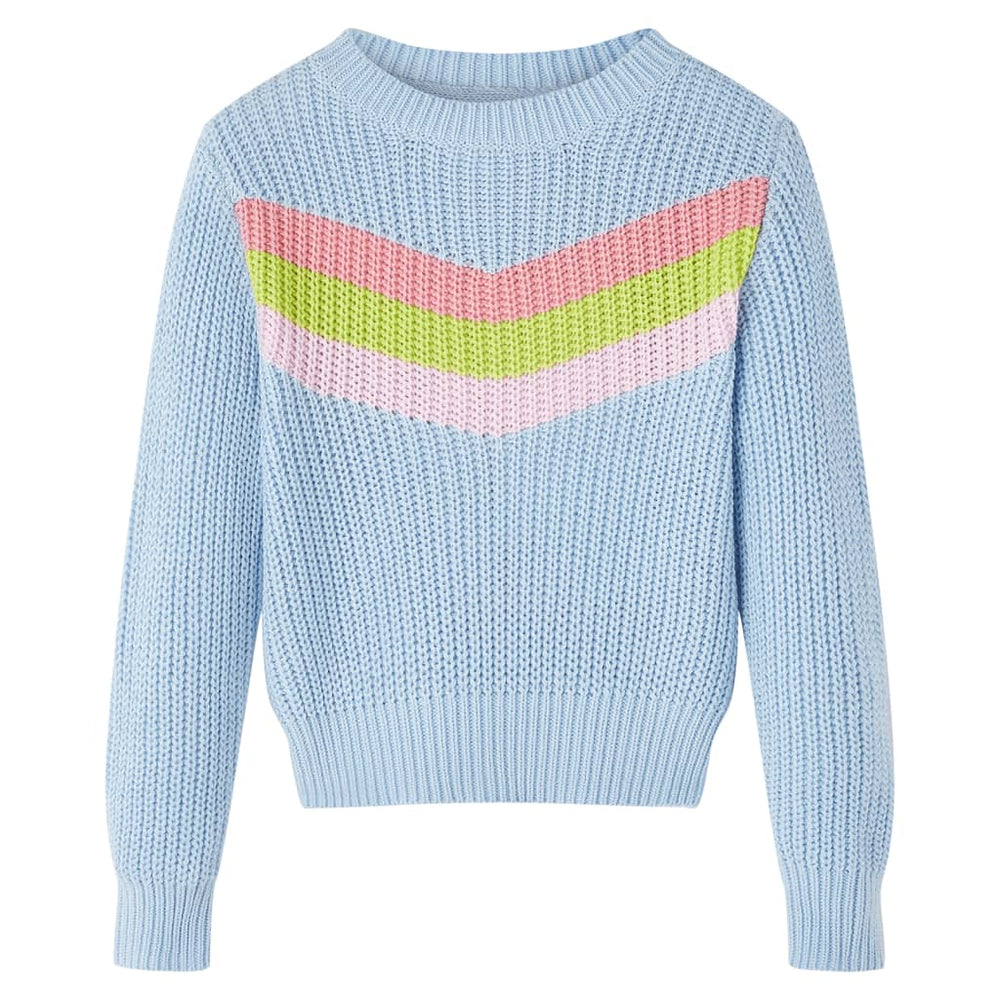 Kinderpullover Gestrickt Blau 92