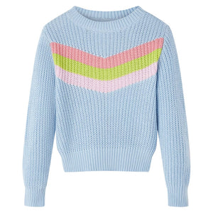 Kinderpullover Gestrickt Blau 92