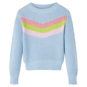 Children's Knitted Pullover Blue 104