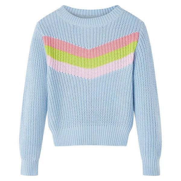 Children's Knitted Pullover Blue 104