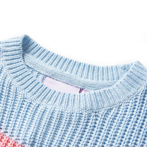 Children's Knitted Pullover Blue 104
