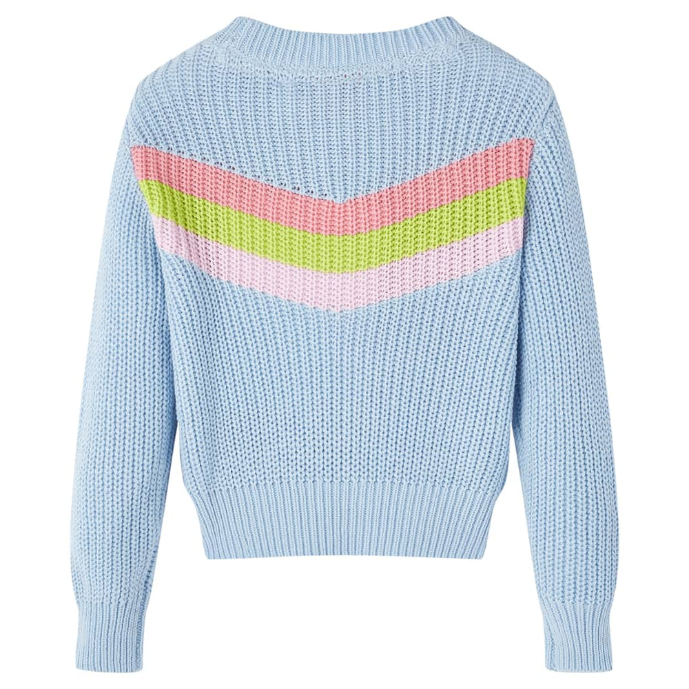 Kinderpullover Gestrickt Blau 128