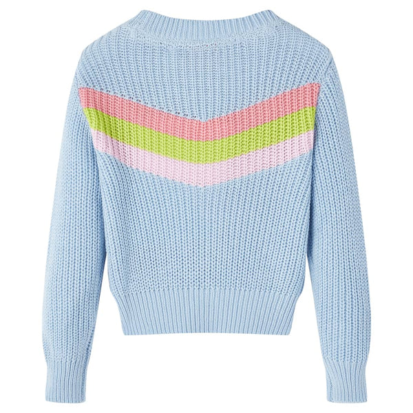 Kinderpullover Gestrickt Blau 128