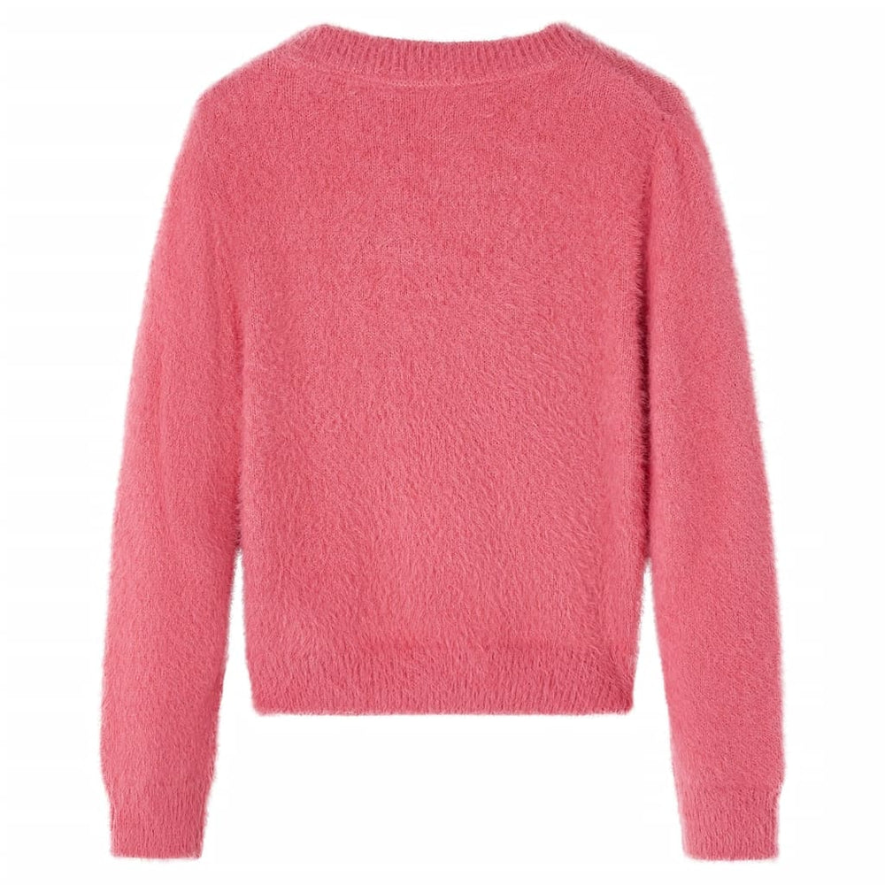 Pull enfant tricoté vieux rose 104