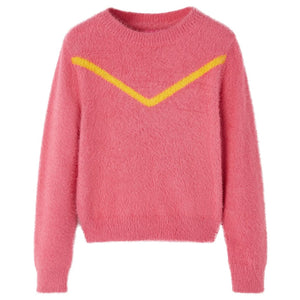 Knitted Kids' Sweater Old Rose 128
