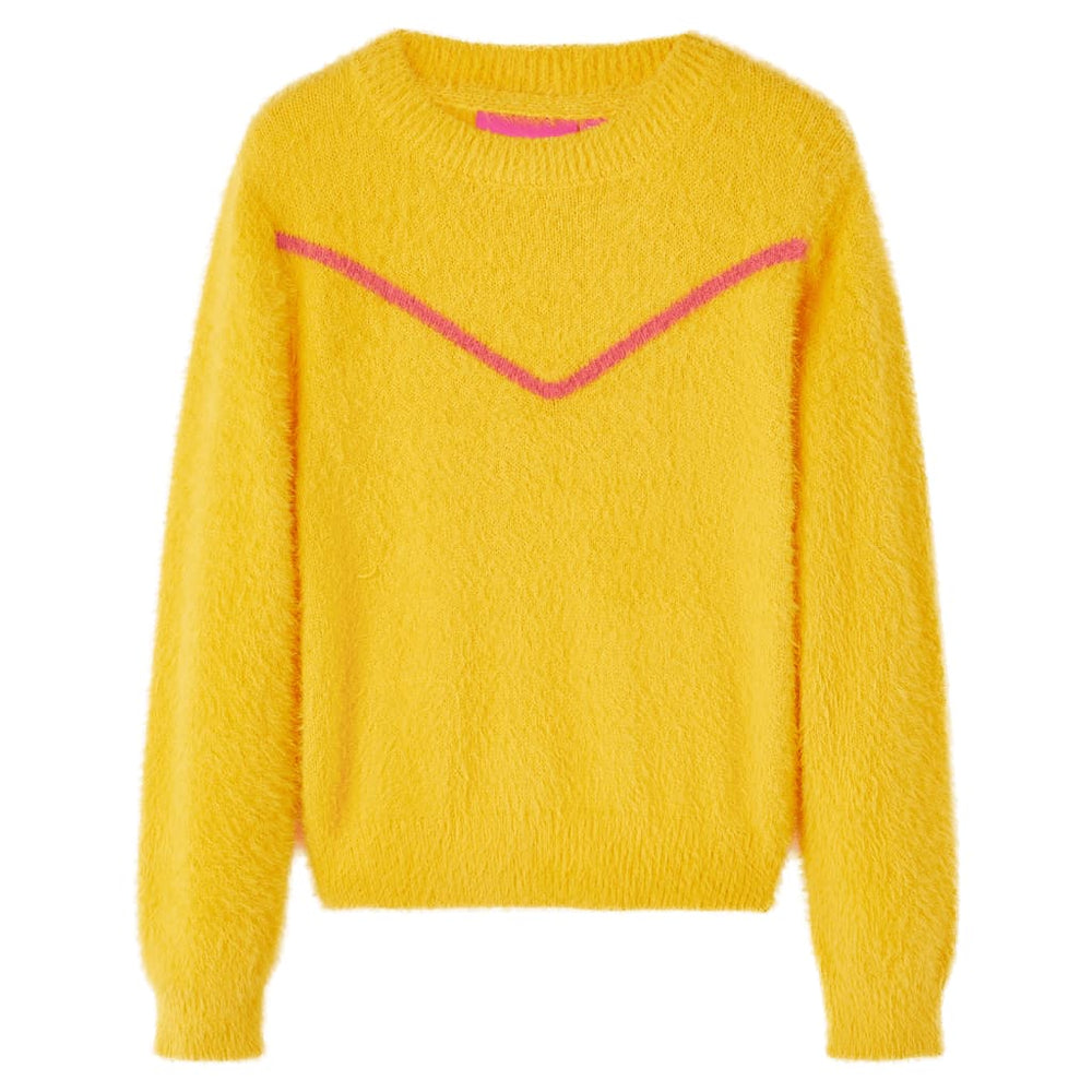 Pull enfant tricoté Ocre foncé 104