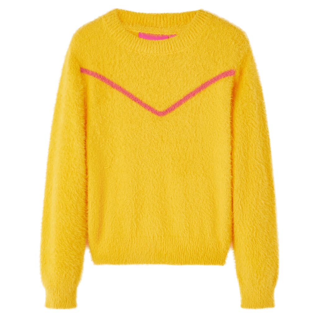 Pull enfant tricoté Ocre foncé 104