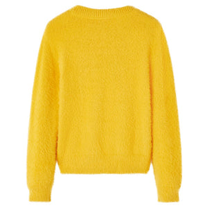 Pull enfant tricoté Ocre foncé 104