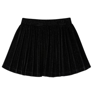 Kinder-Faltenrock mit Lurex Schwarz 116