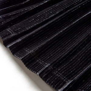 Kinder-Faltenrock mit Lurex Schwarz 116