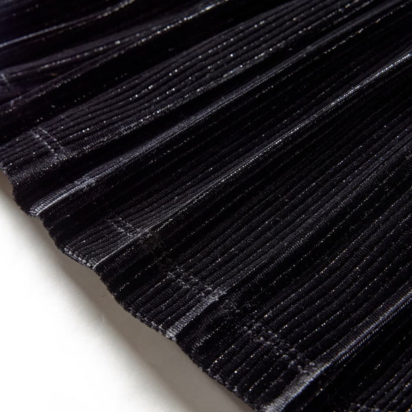 Kinder-Faltenrock mit Lurex Schwarz 116