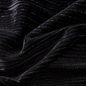 Kinder-Faltenrock mit Lurex Schwarz 116