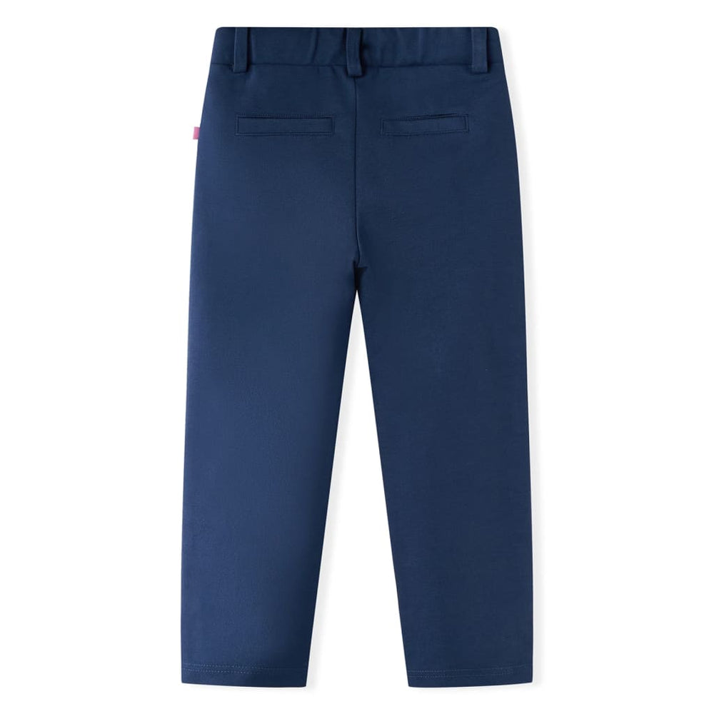 Kinderhose mit Schwarzen Zierleisten Marineblau 128