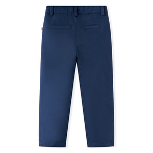 Kinderhose mit Schwarzen Zierleisten Marineblau 128