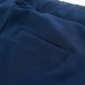 Kinderhose mit Schwarzen Zierleisten Marineblau 128