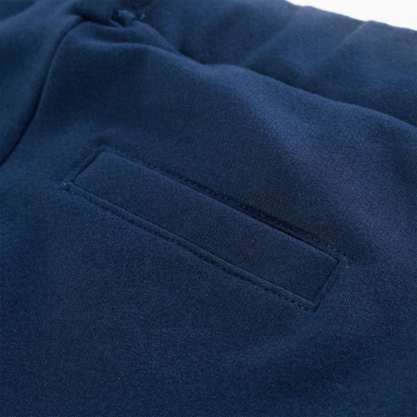 Kinderhose mit Schwarzen Zierleisten Marineblau 128