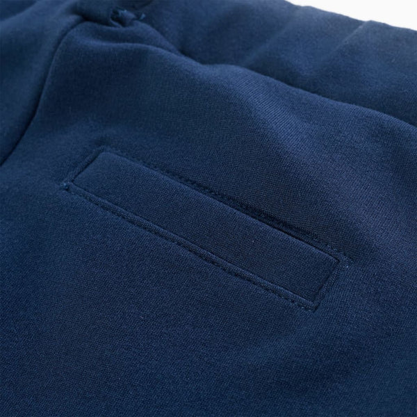 Kinderhose mit Schwarzen Zierleisten Marineblau 140