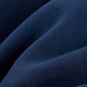 Kinderhose mit Schwarzen Zierleisten Marineblau 140