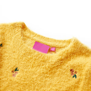 Children's Knitted Jumper Ochre 140