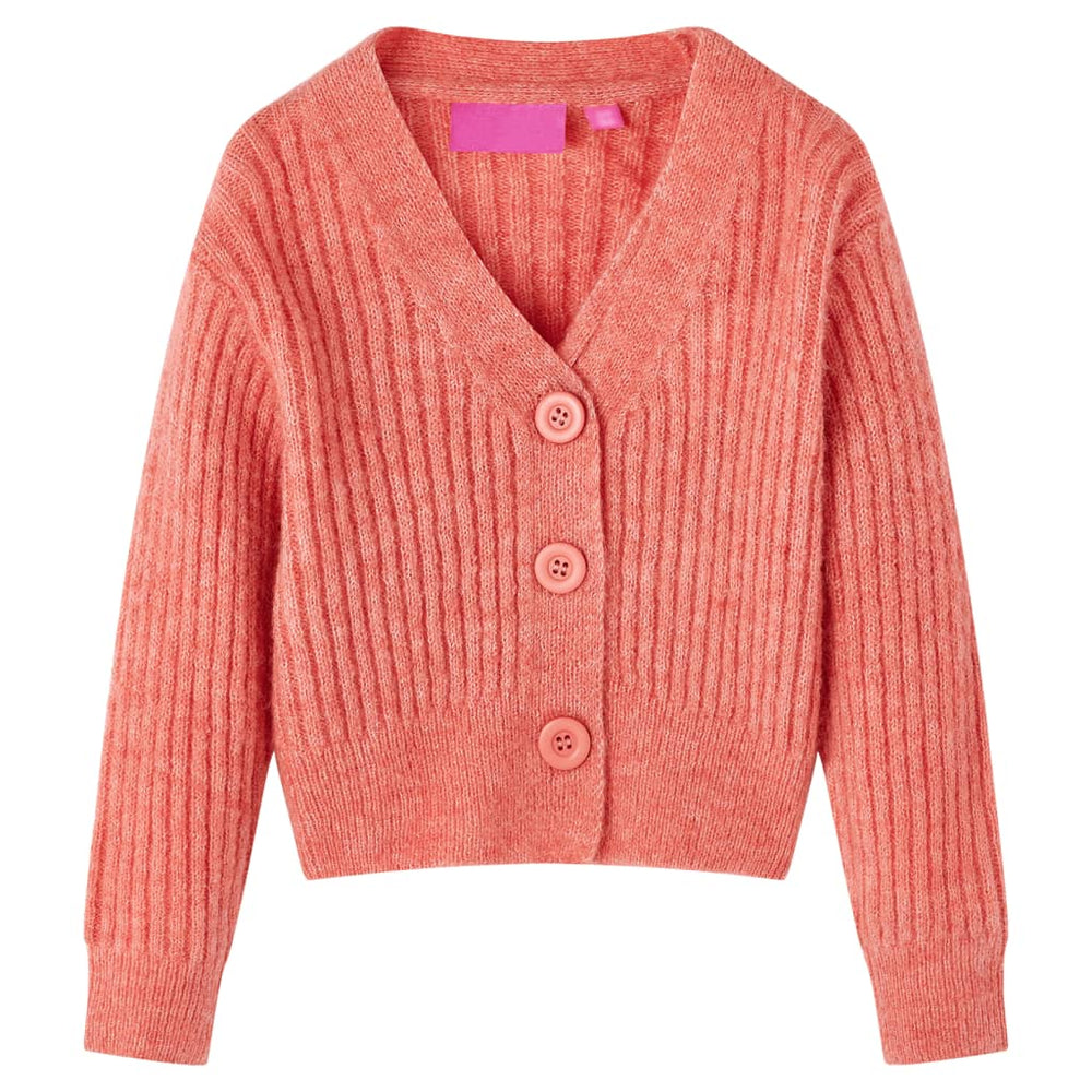 Gilet en tricot pour enfant Rose moyen 140
