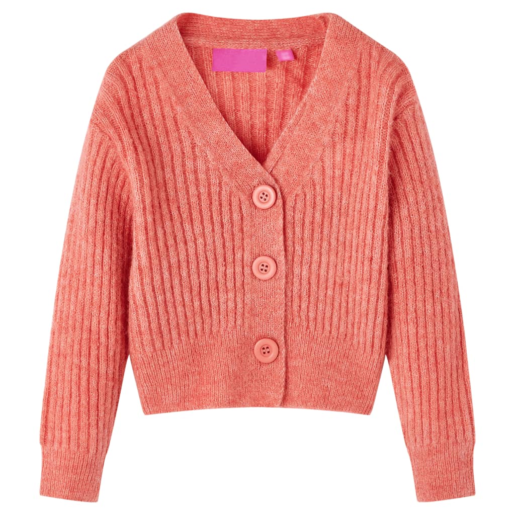 Gilet en tricot pour enfant Rose moyen 140