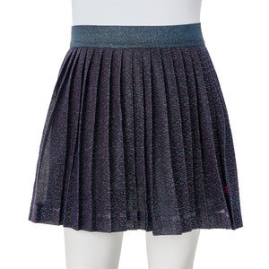 Kinderrock mit Glitzer Marineblau 128