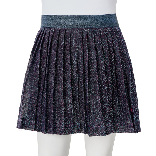Kinderrock mit Glitzer Marineblau 128