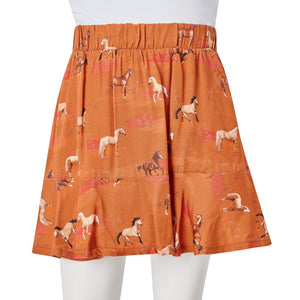 Jupe enfant cognac 128