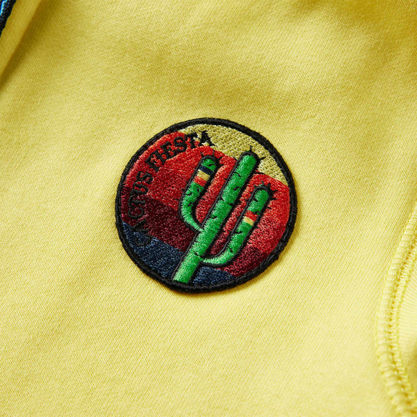 Sweat-shirt à capuche zippé enfant jaune clair 92