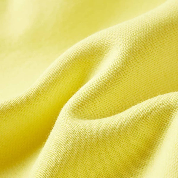 Sweat-shirt à capuche zippé enfant jaune clair 92
